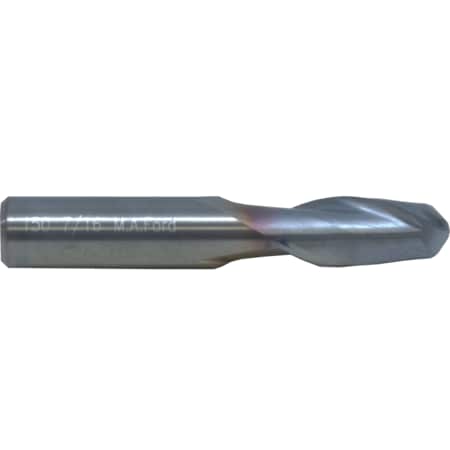 M.A. Ford Tuffcut Gp 2 Flute Ball Nose End Mill, 1/8 15012500C